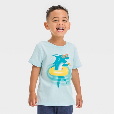  Cat & Jack Toddler Boys' Dino Pizza Graphic Short Sleeve  T-Shirt (3T) Green: Clothing, Shoes & Jewelry