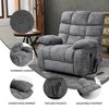 FONTOI Large Size Accent Chair with Side Pockets, Recliner Chair with Comfortable Pillow Back&Armrests, Grey, 37"*42.51"*40.55" - 2 of 4
