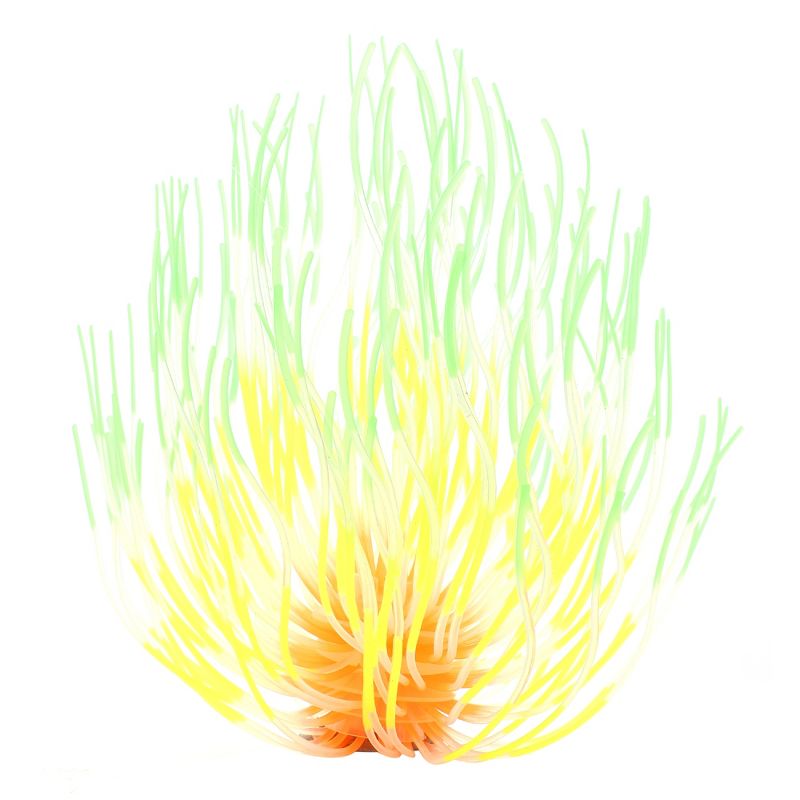 Unique Bargains Silicone Simulation Coral Fireworks Flower Fish Tank Aquarium Decoration 1.18"x16.54" 1 Pc, 1 of 8
