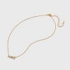 "Mrs" Cubic Zirconia Necklace - Gold: Lobster Claw Clasp, Iron, Glass, Zinc, 16" Chain, Formal Jewelry Accessory - 3 of 4