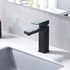 Sumerain Matte Black Bathroom Faucet Single Hole Bathroom Sink Faucet SUS 304 Stainless Steel - 4 of 4