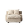 NicBex Sofa Couch,Daybed with Square Armrests and Removable Cushioned Backrests,Upholstered Sofa for Living Room,Office - 4 of 4