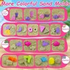 Beach Sand Toys, 50Pcs Sandbox Set with Buckets, Shovels, Molds, Backpack - 3 of 4