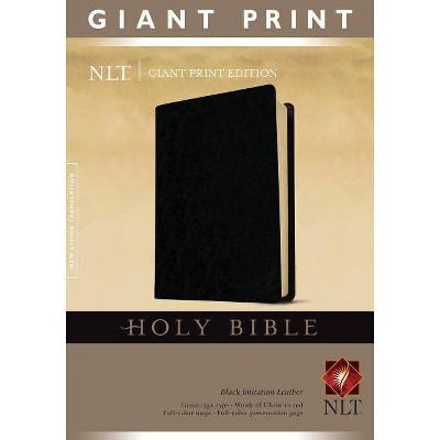 Giant Print Bible-NLT - Large Print (Leather Bound)