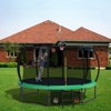 VisioGear Trampolines, Trampoline with Safety Enclosure Net, Trampoline with Basketball Hoop, Green, 144.09"*144.09"*107.87" - 4 of 4