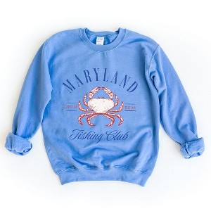 Simply Sage Market Women's Graphic Sweatshirt Maryland Fishing Club - 1 of 4