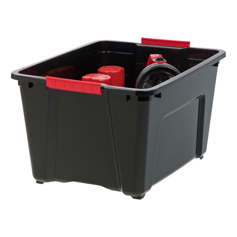 IRIS USA Plastic Storage Bins with Lids and Secure Latching Buckles, 5 of 8