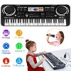 Angel Sar 61-Key Electronic Keyboard Piano with Microphone, Portable Digital Music Keyboard for Beginners, Kids Learning Piano - 3 of 4