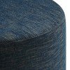 Modway Callum Large 29 in. Round Woven Heathered Fabric Upholstered Ottoman - 3 of 4