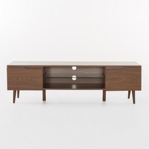 NicBex TV Stands for 50 inch TV, Entertainment Center with 2 Cabinets,TV Console for Living Room, Bedroom, Home,Walnut - 1 of 4
