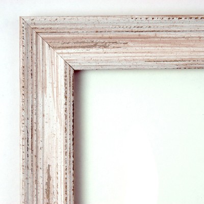 Alexandria White Wash Narrow Wood Framed Corkboard