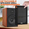 Pyle 6.5'' Home Theater Wooden Bookshelf Speakers - 1'' Silk Dome Tweeter and Aluminum Voice Coils, 240W Max Power, Pair - PHQBS62, Black - 4 of 4