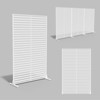 SEVOBAL Patio Decorative Screens 6 Panel Patio Privacy Paged Patio Decorative Screens Patio Screen Decorative for Yard, White, 45.47"*15.75"*72.05" - 2 of 4