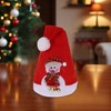Unique Bargains Christmas Hat Polyester Non-Woven Fabric Red 11.02"x15.75" 1 Pc - 2 of 4