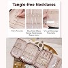 Jewelry Organizer Bag Travel Jewelry Storage Cases for Necklace, Earrings, Rings, Bracelet, Black - 4 of 4