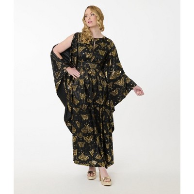 Unique Vintage Women's Flutter Sleeve Caftan