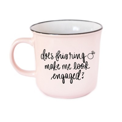 Sweet Water Decor Does this Ring Make Me Look Engaged Ceramic Coffee Mug - 16oz