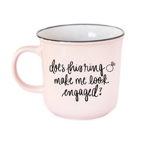 Sweet Water Decor Does this Ring Make Me Look Engaged Ceramic Coffee Mug - 16oz - 1 of 4
