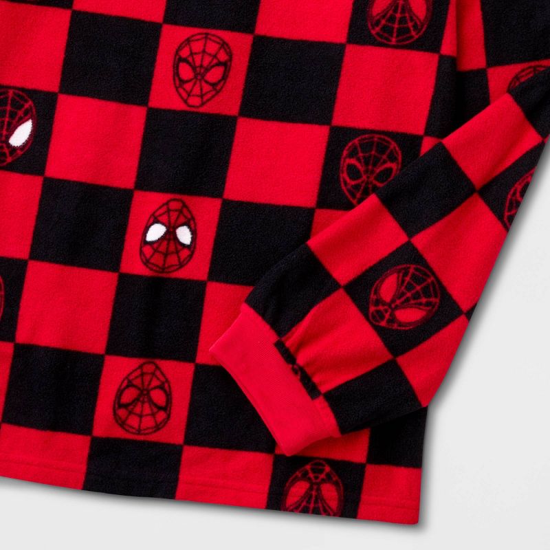 Boys&#39; Marvel Spider-Man 2pc Pajama Set with Socks - Red, 3 of 7
