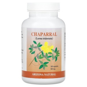 Arizona Natural Chaparral (Larrea tridentata), 500 mg, 180 Capsules - 1 of 4