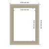 Amanti Art 22"x16" Mezzo Silver Framed Magnetic Dry Erase Board - 4 of 4