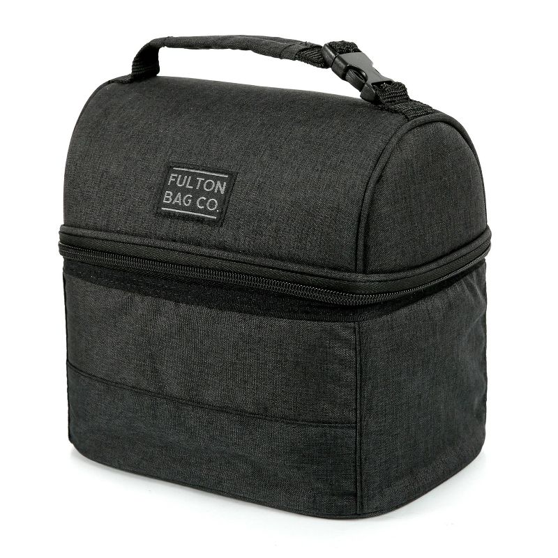Fulton Bag Co. Dual Compartment Lunch Bag - Black, 1 of 15