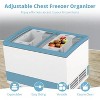 LunaLulinlk 2-Pack Adjustable Chest Freezer Organizers, Expandable Vegetable Washing Baskets, Universal Freezer Storage Bins - 4 of 4