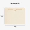 Smead File Jacket, Reinforced Straight-Cut Tab, Flat-No Expansion, Letter Size, Manila, 100 per Box (75500) - 2 of 4