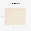 Smead File Jacket, Reinforced Straight-Cut Tab, Flat-No Expansion, Letter Size, Manila, 100 per Box (75500) - image 2 of 4