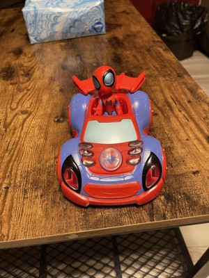  Spidey and His Amazing Friends Glow Tech Web-Crawler - Coche de  juguete con figura de acción de Spider-Man, juguetes preescolares de  superhéroes de Marvel para niños y niñas de 3 años