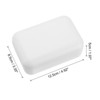 Unique Bargains Bamboo Fiber Self-Draining Soap Holder with Lid - 2 of 4