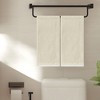 Unique Bargains Bathroom Travel Camp Absorbent Quick Drying Solid Cotton Hand Towels 14" x 28" - 2 of 4