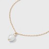 Pearl Drop Earring and Necklace Set 2pc - A New Day™ Gold - 4 of 4