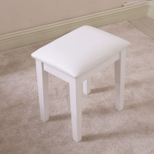 Vanity Stool, Makeup Bench Dressing Stool, PU Leather Cover, Non-slip Mat, 264 Pounds Maximum Load Capacity Chair For Bedroom, Living Room - 1 of 4