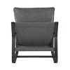 Vynxaria Blaire Sling Chair in  Fabric with Bronze Metal Frame - 3 of 4