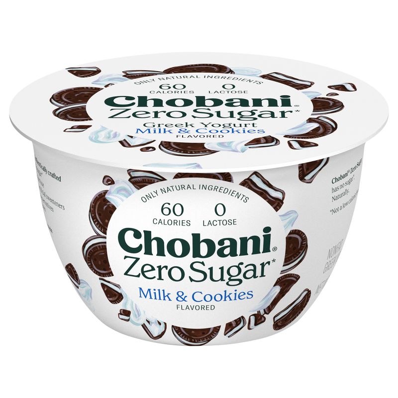 Chobani Zero Sugar Milk &#38; Cookies Greek Yogurt - 5.3oz, 1 of 15