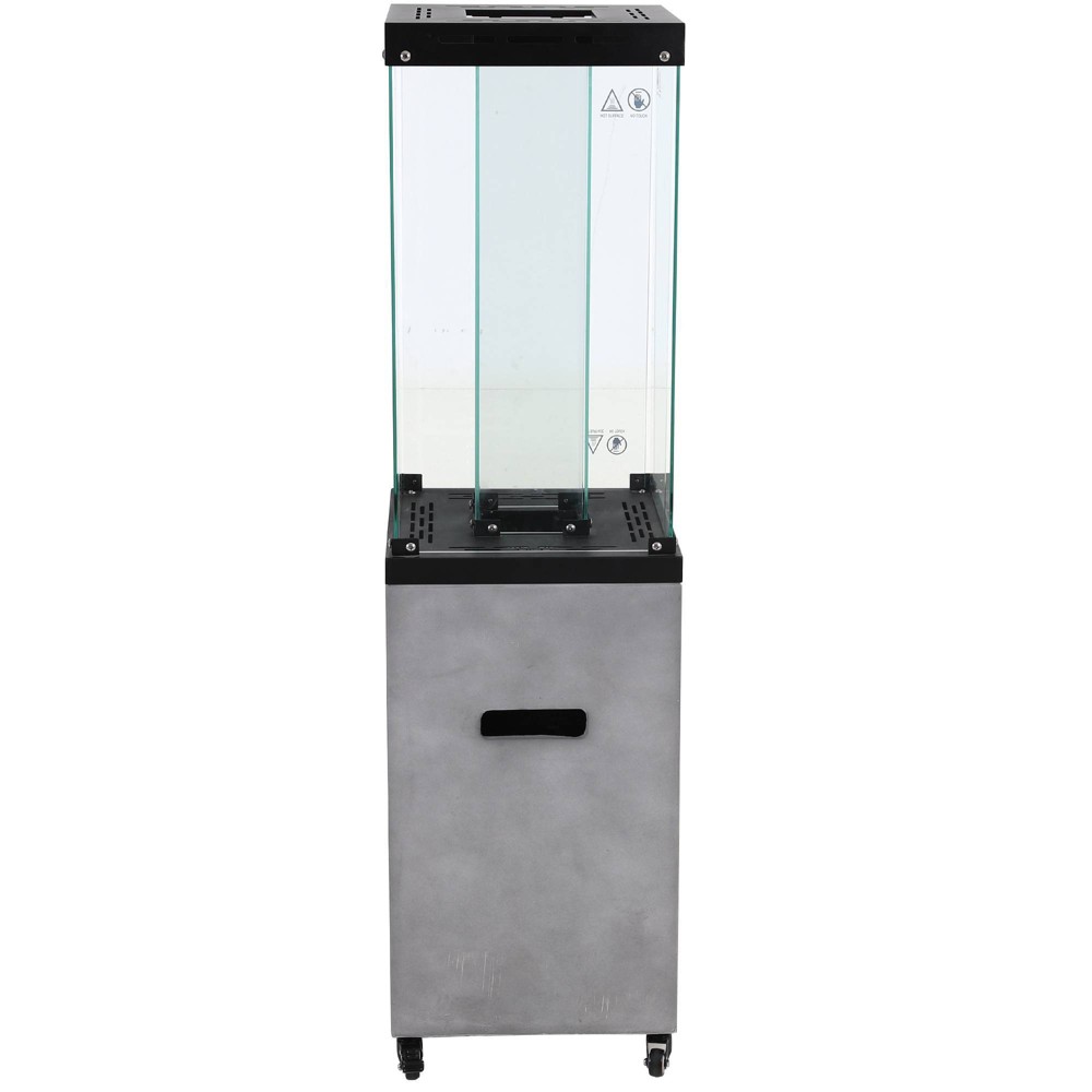 Outdoor Gas Heater with PVC Cover - Light Gray - Captiva Designs