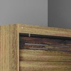 Resenkos Slim Wooden Farmhouse Shoe Storage Cabinet Organizer with 2 Flip Drawers and Open Storage, Natural Brown - 3 of 4