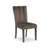 Signature Design by Ashley Zendalia Dining Chairs | Elegant Channel-Stitched Velvet Side Chairs | Set of 2, Mocha Brown - 4 of 4