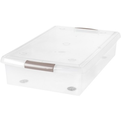 IRIS USA Plastic Under Bed Storage Containers