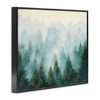 Stupell Industries Pine Forest with Mist Framed Giclee Art, Black, 20" x 16" - 2 of 4