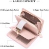 FATMOON  Women’s Fashionable RFID Blocking Leather Wristlet Wallet - Bifold Clutch Wallet with Detachable Strap,for Everyday Use - 4 of 4