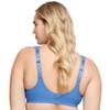 Glamorise Womens WonderWire Front-Closure Underwire Bra 1245 Blue 40DD