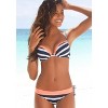 LASCANA Women's Striped Push Up Bikini Top Stripe - image 2 of 4