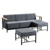 Gymojoy Outdoor Sofa Funiture with Thick Cushion for Garden Yard - 3 of 4