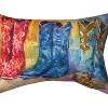 Manual Woodworks and Weavers Western Outdoor Pillow – Cowboy Boots Design, Climaweave 13x18 - 3 of 3