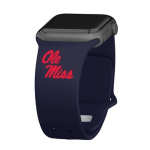 NCAA Mississippi Ole Miss Rebels Navy Apple Watch Band - 1 of 4
