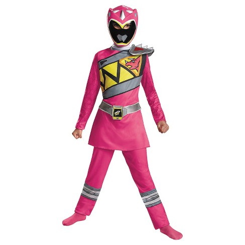 Girls Classic Power Rangers Dino Charge Pink Ranger Costume