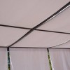 Lawrence 10' x 10' Steel Gazebo - Gray - Christopher Knight Home - image 4 of 4