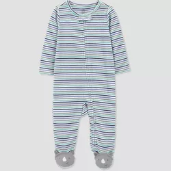 Carter's Just One You® Baby Boys' Rhino Striped Footed Pajama - Blue